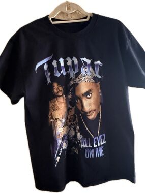 Black Tupac Graphic Tee - All Eyez On Me